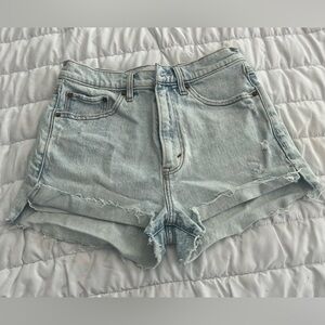 Light Blue Distressed Denim Shorts size 4